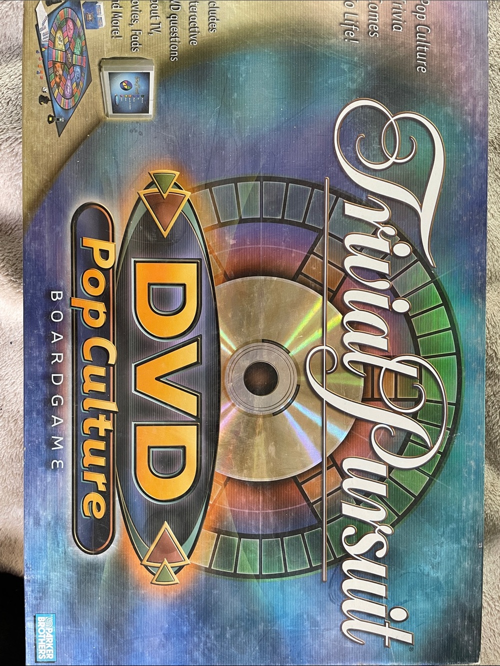 Trivial Pursuit DVD Pop Culture Board Game - Blue & Green